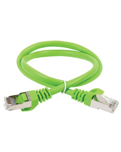 ITK Коммутационный шнур (патч-корд), кат.5Е FTP, 0,5м, зеленый (PC02-C5EF-05M) в Хасавюрте Патч-корды и пигтейлы Pintop.ru