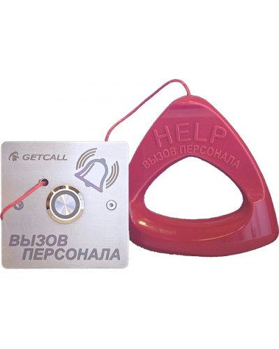 Проводная влагозащищенная кнопка со шнуром Getcall GC-0423B1 в Хасавюрте Дополнительное оборудование для СКУД Pintop.ru