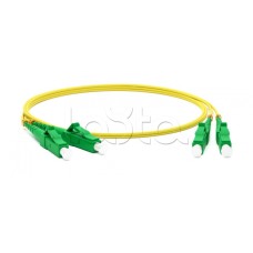 Патч-корд волоконно-оптический одномодовый SM 9/125 (OS2), LC/APC-LC/APC, duplex, LSZH, 2 м Hyperline FC-D2-9-LC/AR-LC/AR-H-2M-LSZH-YL
