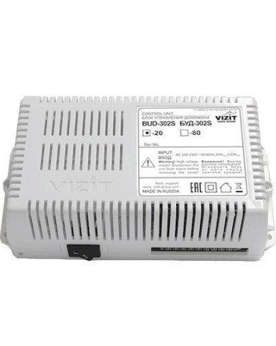 Блок управления и питания Vizit БУД-302S-20 в Хасавюрте Блоки управления многоабонентные Pintop.ru