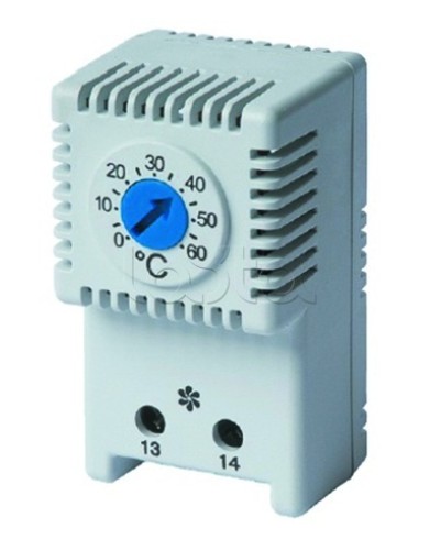 Термостат, NO контакт, диапазон температур: 0-60 °C DKC R5THV2 в Хасавюрте Аксессуары для стоек и шкафов Pintop.ru
