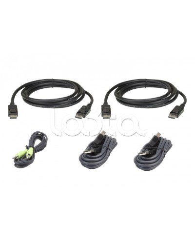 Комплект кабелей USB, DisplayPort, Dual Display для защищенного KVM-переключателя (3м) ATEN 2L-7D03UDPX5 в Хасавюрте Видеоусилители, Модуляторы, Делители Pintop.ru