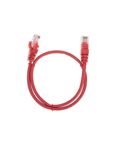 Патч-корд U/UTP, CAT 5e, RJ45-RJ45, 26AWG, LSZH, красный, 0,5м REXANT 02-0103-05 в Хасавюрте Патчкорды (медные) Pintop.ru