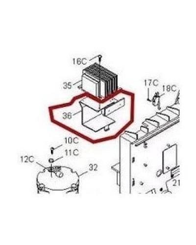 Кронштейн крепления аккумуляторов BX-P Came 119RIBX036 в Хасавюрте Запчасти для шлагбаумов и автоматики Pintop.ru