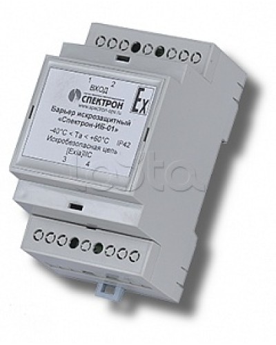 Барьер искрозащиты для цепей питания Спектрон-ИБ-01 в Хасавюрте Устройства защиты операционных процессоров (ОПС) Pintop.ru