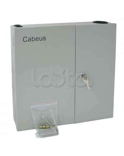 Бокс оптический настенный 19 на 16 SC/2xLC портов Cabeus FO-WL-16SC-K в Хасавюрте Кросс оптический Pintop.ru