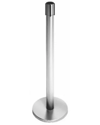 Стойка ограждения передвижная с ремнем (2 метра красный с тормозом) Oxgard ВЗР2387.04 в Хасавюрте Ограждения Pintop.ru