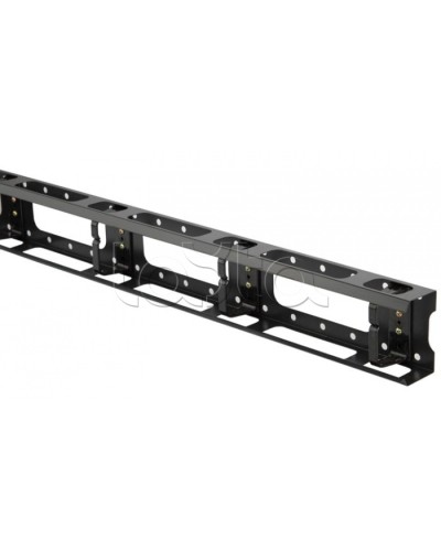 Организатор кабельный металлический вертикальный 32U, черный Hyperline CMV-32U-ML в Хасавюрте Аксессуары для кабель-канала Pintop.ru