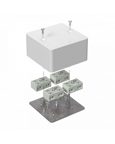 Коробка огнестойкая разветвительная для кабель-канала 40-0460-FR6.0-4-8-Р Е15-Е60 85х85х45 Промрукав в Хасавюрте Огнестойкие кабельные линии Pintop.ru