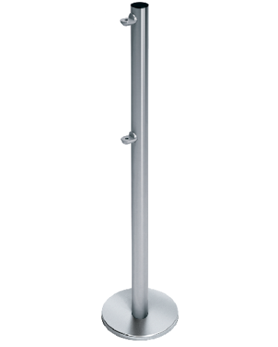 Стойка ограждения с 2-мя полупетлями односторонняя передвижная Oxgard ВЗР2442.09.10 в Хасавюрте Ограждения Pintop.ru