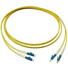 Патч-корд оптический LSZH, дуплексный, LC/UPC-LC/UPC, SM, 0.5м LANMASTER LAN-2LC-2LC/SU-0.5