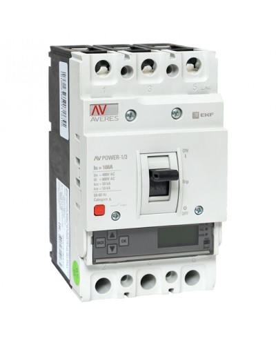 Автоматический выключатель AV POWER-1/3 100А 50kA ETU6.0 EKF (mccb-13-100-6.0-av) в Хасавюрте Электротехническое оборудование Pintop.ru