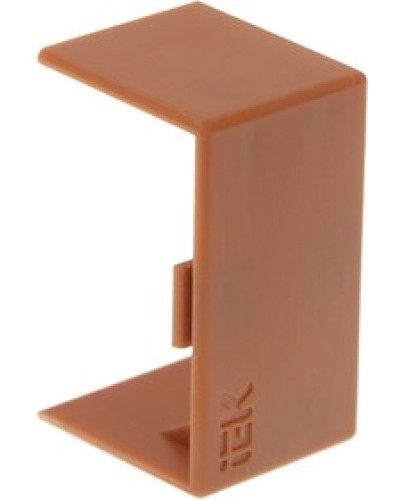 ELECOR Соединитель на стык КМС 20х10 дуб (4шт/компл) IEK (EL-KK10D-S-020-010-K11) в Хасавюрте Аксессуары для кабель-канала Pintop.ru