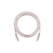 Шнур коммутационный NETLAN U/UTP 4 пары, Кат.5е (Класс D), 100МГц, 2хRJ45/8P8C, T568B, заливной, многожильный, BC (чистая медь), PVC нг(B), серый, 0,3м, уп-ка 10шт. NETLAN EC-PC4UD55B-BC-PVC-003-GY-10