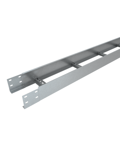 Лоток лестничный 100х500х1,2 L2500 мм Быстрый монтаж КМ-Профиль (LLS100-500-1.2-2500) в Хасавюрте Кабельные лотки Pintop.ru