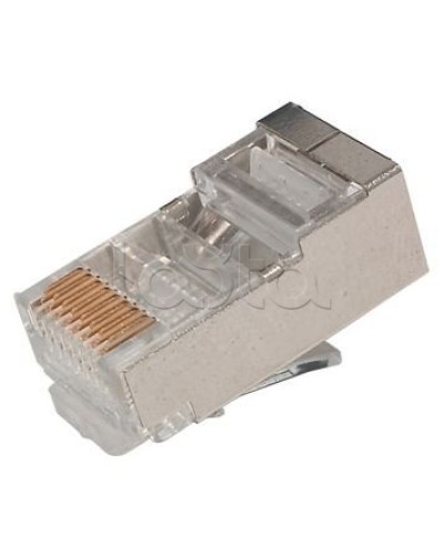 Джек RJ-45 8P8C CAT 5e (экран) (100шт/уп) REXANT 05-1023 в Хасавюрте Коннекторы и разъемы Pintop.ru