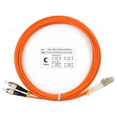 Шнур оптический duplex LC-FC 62,5/125 mm 3м LSZH Cabeus FOP-62-LC-FC-3m