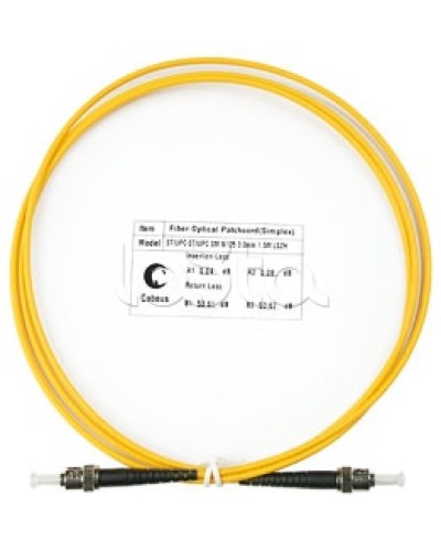 Патч-корд волоконно-оптический SM 9/125 simplex ST-ST LSZH (1,5 м) Cabeus FOP(s)-9-ST-ST-1,5m в Хасавюрте Патч-корды оптические Pintop.ru
