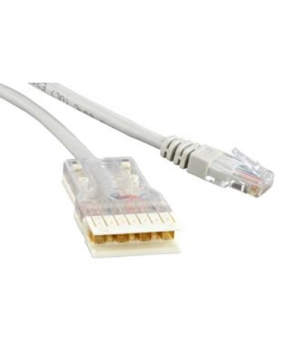 Патч-корд 110 тип-RJ45, 1 пара (1 м) Hyperline PC-110-RJ45-1P-CX-1M-LSZH-GY в Хасавюрте Патчкорды (медные) Pintop.ru