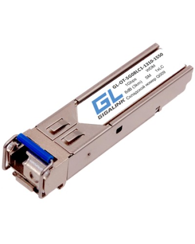 Модуль SFP WDM GL-OT-SG08LC1-1550-1310-D GL-10RLC-D Gigalink в Хасавюрте Модули SFP/XFP/GBIC Pintop.ru