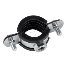 Хомут стальной 3/4" (25-29 мм), с уплотнителем EKF (hsu1034)