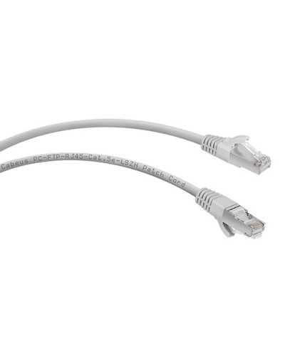 Патч-корд FTP, категория 5e, 0.5 м, LSZH, экранированный, серый Cabeus PC-FTP-RJ45-Cat.5e-0.5m-LSZH в Хасавюрте Патчкорды (медные) Pintop.ru
