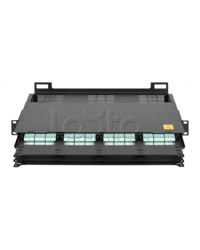 Оптический кросс 19 MTP/MPO NIKOMAX (NMF-RP12-BLANK-CT-MTP-1U-BK) в Хасавюрте Кросс оптический Pintop.ru