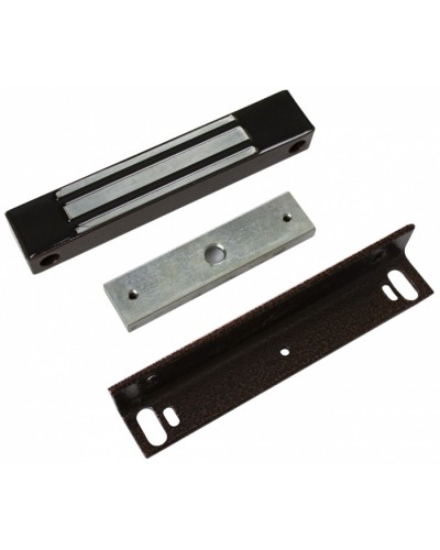 Замок электромагнитный влагозащищенный AccordTec ML-350N с уголком, цвет (коричневый) в Хасавюрте Электромагнитные замки Pintop.ru