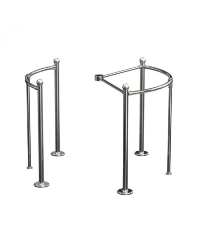 Ограждение Ростов-Дон Ол-р (Хром) ЛЮКС (0091) в Хасавюрте Ограждения Pintop.ru