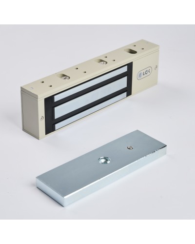 R-Lock RL-EM500-L0G - Электромагнитный замкок, 500кг, DC12/24B, цвет серый, RAL7032 (галечный серый) в Хасавюрте Электромагнитные замки Pintop.ru