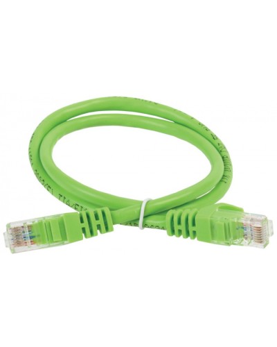 ITK Коммутационный шнур (патч-корд), кат.5Е UTP, 1,5м, зеленый (PC02-C5EU-1M5) в Хасавюрте Патч-корды и пигтейлы Pintop.ru