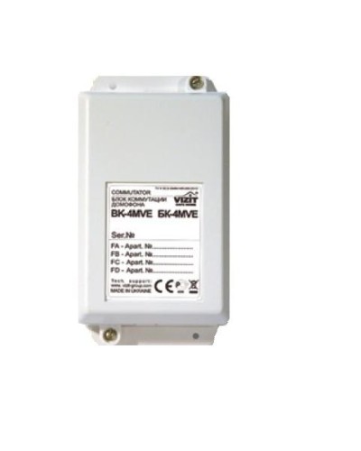 Блок коммутации домофонов Vizit БК-4MVE в Хасавюрте Блоки управления многоабонентные Pintop.ru