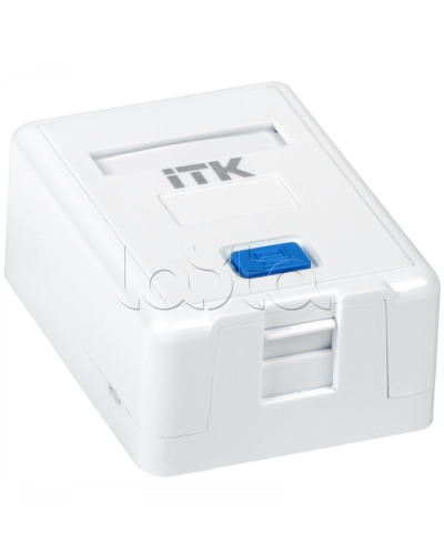 ITK Корпус настенной розетки для 1 мод. Keystone Jack (CS2-012) в Хасавюрте Коннекторы Pintop.ru