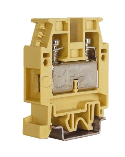 зажим бежевый 16 кв.мм DKC ZCB510 в Хасавюрте Аксессуары для стоек и шкафов Pintop.ru