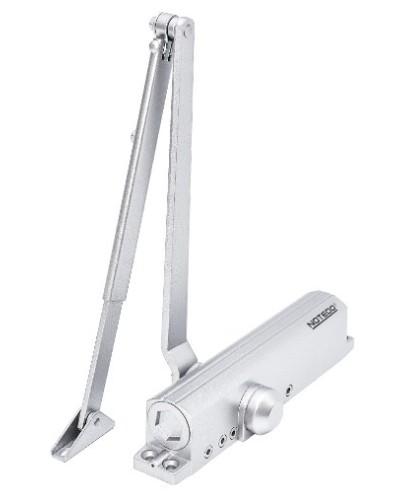 Доводчик NOTEDO DC-030-130 EN2-5, с рычажной тягой, DA+BC, (белый) в Хасавюрте Доводчики Pintop.ru