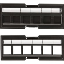 Вставка под кейстоны в модульную панель, неэкранированная, 6 портов, со шторками LANMASTER LAN-FRM-IN-6SK-UXX