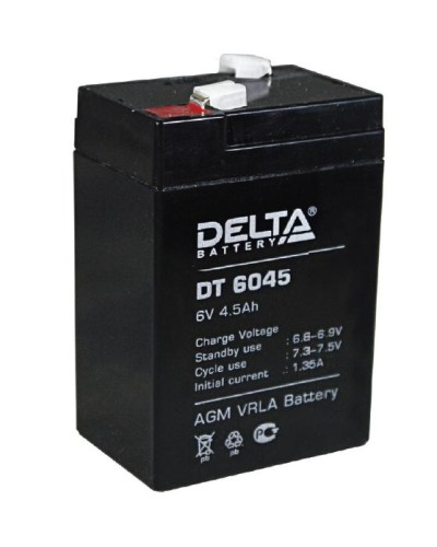 Аккумулятор свинцово-кислотный Delta DT 6045 в Хасавюрте Электротехническое оборудование Pintop.ru