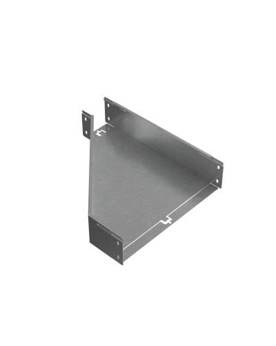 Переходник правый 100х100-400 мм ПЛЮC INOX304 КМ-Профиль (PDplus100-100-400-R INOX304) в Хасавюрте Аксессуары для лотков Pintop.ru