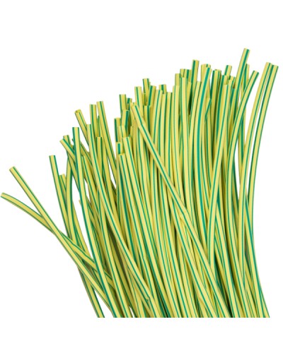 Термоусаживаемая трубка ТУТ нг 4/2 желто-зеленая в отрезках по 1м EKF PROxima (tut-4-yg-1m) в Хасавюрте Аксессуары для кабель-канала Pintop.ru