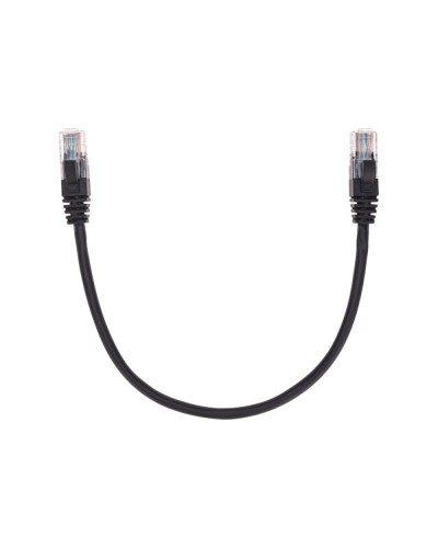 Патч-корд U/UTP, CAT 5e, RJ45-RJ45, 26AWG, LSZH, черный, 0,3м REXANT 02-0102-03 в Хасавюрте Патчкорды (медные) Pintop.ru