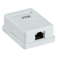Настенная розетка, разъем RJ-45 (8P8C) категории 5е, FTP 1-порт ITK (CS2-1C5EF-12)