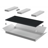 ITK LINEA E Дверь металлическая 600мм шкафа 42U чер. (LE05-42U6X-DM)