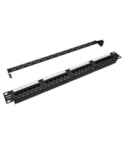 Патч-панель 19, 1U, 24xRJ45 Cabeus PL-24-Cat.5e-Dual IDC в Хасавюрте Патч панель Pintop.ru