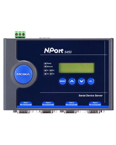 Сервер 4-портовый RS-232/422/485 в Ethernet Moxa NPort 5450 в Хасавюрте Дополнительное оборудование для ОПС Pintop.ru