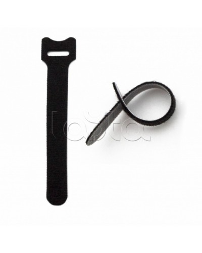 Хомут для кабеля, липучка с мягкой застежкой Hyperline WASN-180-BK-10 в Хасавюрте Стяжки-хомуты Pintop.ru