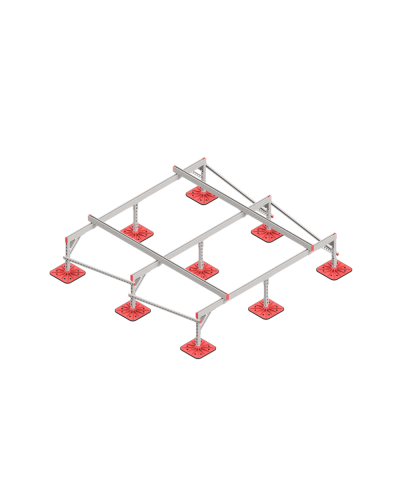 Опорная конструкция для установки оборудования TECHNORAPTOR FOOT 2500х2500 HD КМ-профиль (KM-TR-F-SSEI-2500-2500 HD) в Хасавюрте Системы видеонаблюдения Pintop.ru