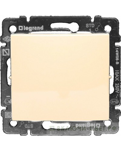 Переключатель на два направления Valena 10 AX 250 В слоновая кость Legrand 774306 в Хасавюрте Аксессуары для кабель-канала Pintop.ru