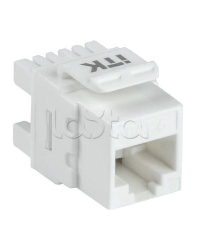 Модуль Keystone Jack кат. 6 UTP 110 IDC 180 град. ITK CS1-1C06U-12 в Хасавюрте Модули Keystone Pintop.ru