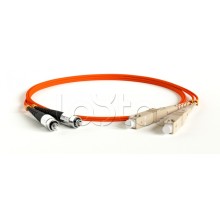 Патч-корд волоконно-оптический Hyperline FC-D2-50-SC/PR-ST/PR-H-1M-LSZH-OR