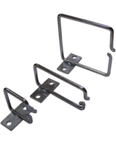 Скоба-органайзер металлическая для установки на 19 профиль, 40х40 мм TWT TWT-RING-M40x40 в Хасавюрте Кабельные органайзеры Pintop.ru